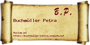 Buchmüller Petra névjegykártya