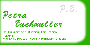 petra buchmuller business card