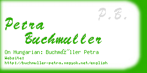 petra buchmuller business card